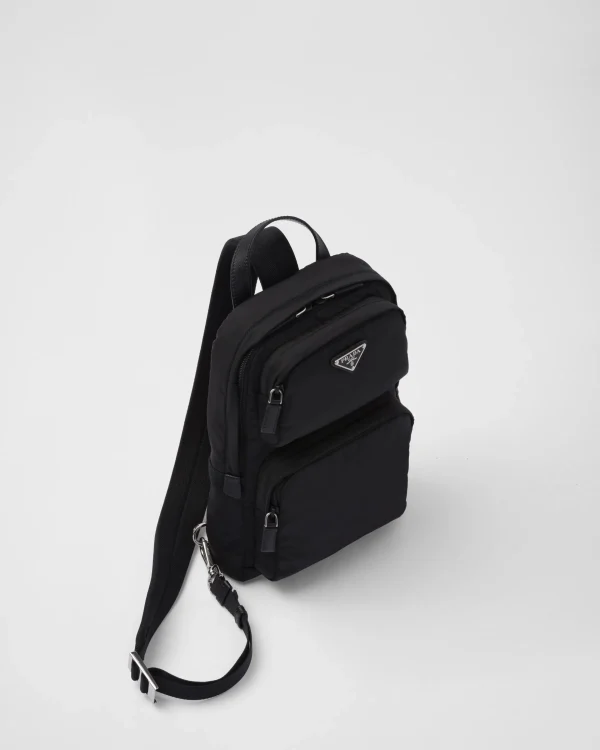 Backpacks And Belt Bags*Prada Re-Nylon and Saffiano leather backpack Black