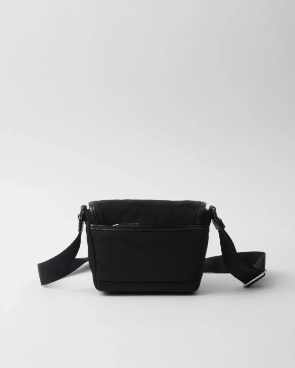 Backpacks And Belt Bags | Messenger Bags*Prada Re-Nylon and Saffiano leather shoulder bag Black