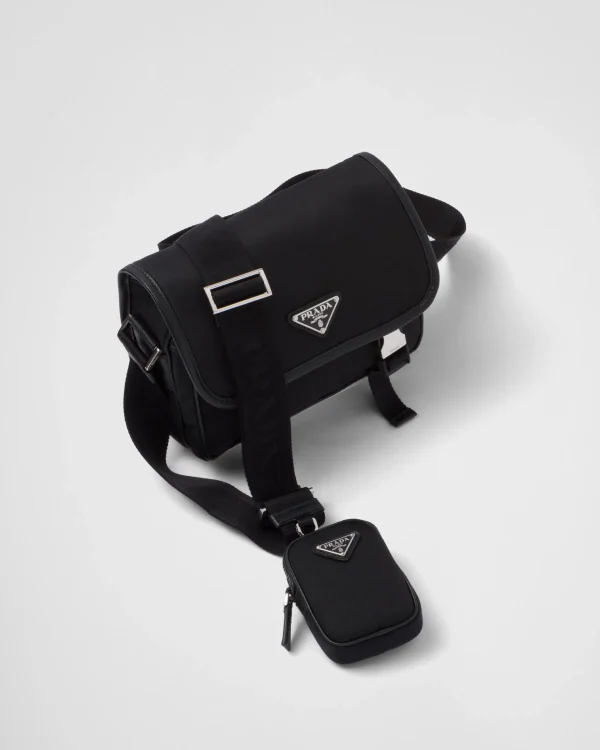 Messenger Bags | Shoulder Bags*Prada Re-Nylon and Saffiano leather shoulder bag Black