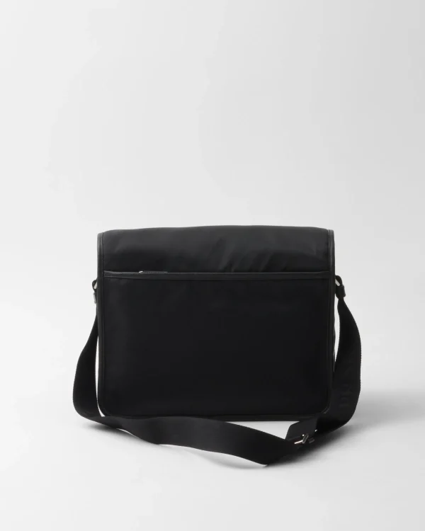 Messenger Bags*Prada Re-Nylon and Saffiano leather shoulder bag Black