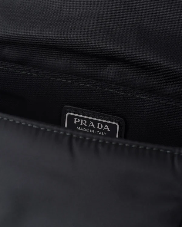 Backpacks And Belt Bags | Messenger Bags*Prada Re-Nylon and Saffiano leather shoulder bag Black