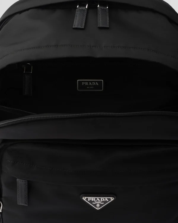 Backpacks And Belt Bags | Backpacks And Belt Bags*Prada Re-Nylon and Saffiano leather backpack Black