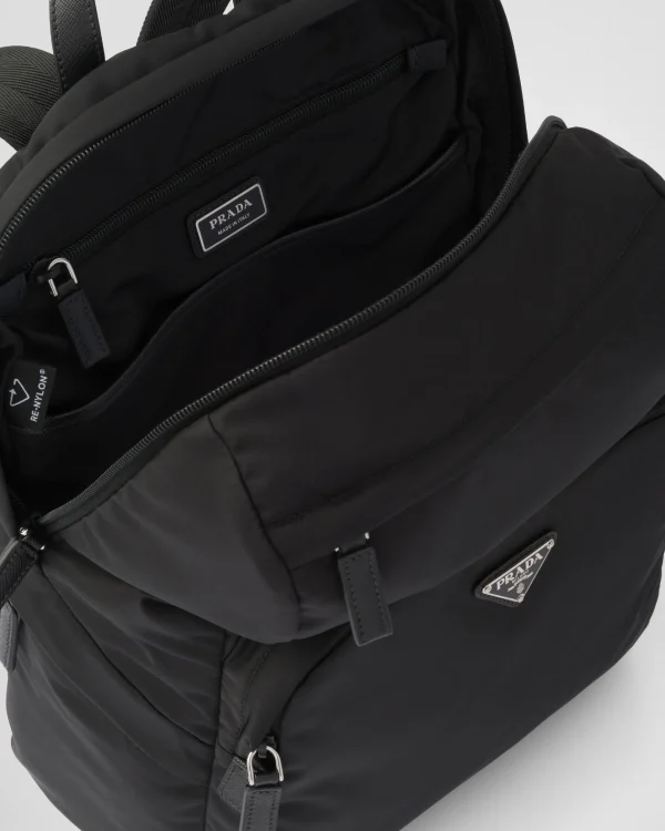 Backpacks And Belt Bags | Backpacks And Belt Bags*Prada Re-Nylon and Saffiano leather backpack Black