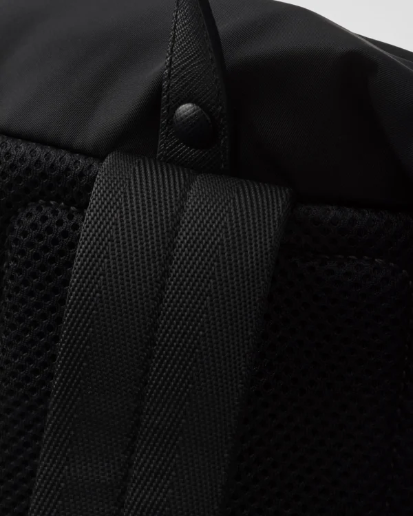 Backpacks And Belt Bags | Backpacks And Belt Bags*Prada Re-Nylon and Saffiano leather backpack Black