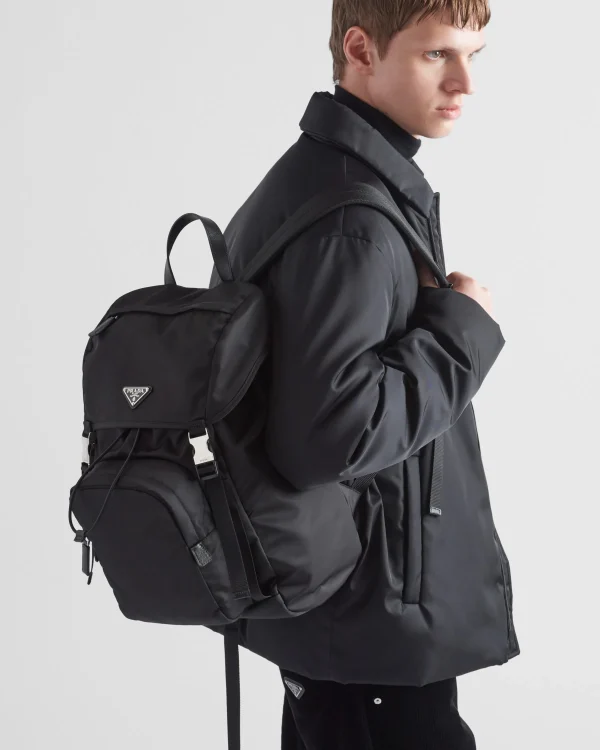 Backpacks And Belt Bags | Backpacks And Belt Bags*Prada Re-Nylon and Saffiano leather backpack Black