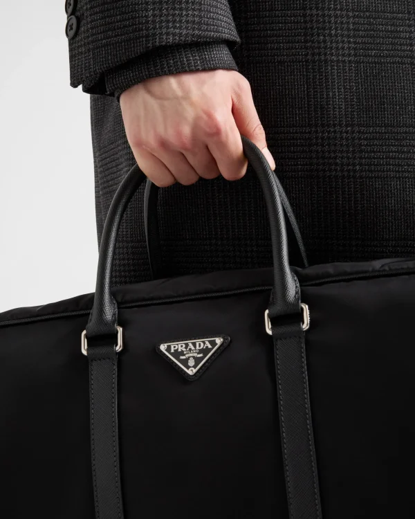 Travel Bags | Travel Bags*Prada Re-Nylon and Saffiano leather duffel bag Black