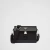 Messenger Bags*Prada Re-Nylon and Saffiano shoulder bag Black