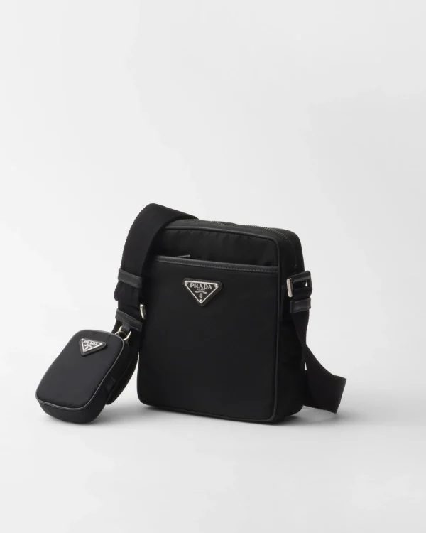 Messenger Bags*Prada Re-Nylon and Saffiano shoulder bag Black