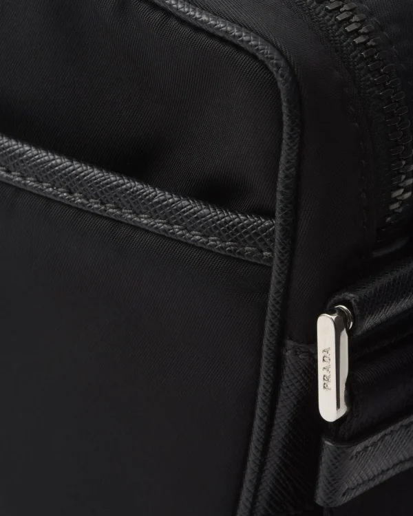 Messenger Bags*Prada Re-Nylon and Saffiano shoulder bag Black