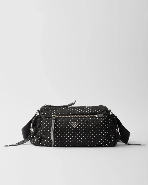 Mini Bags | Mini Bags*Prada Re-Nylon bag with studs Black