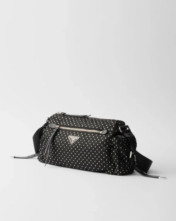 Mini Bags | Mini Bags*Prada Re-Nylon bag with studs Black