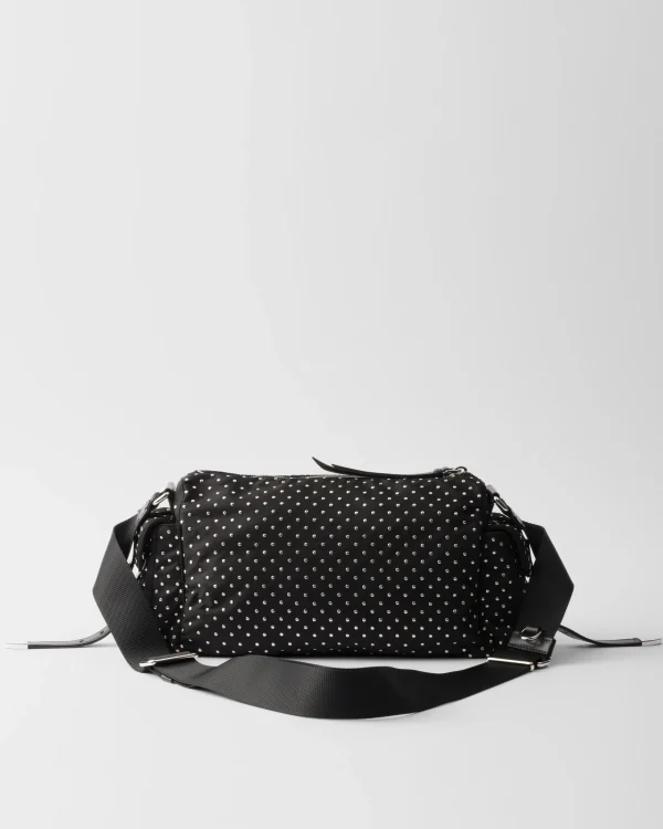 Mini Bags | Mini Bags*Prada Re-Nylon bag with studs Black