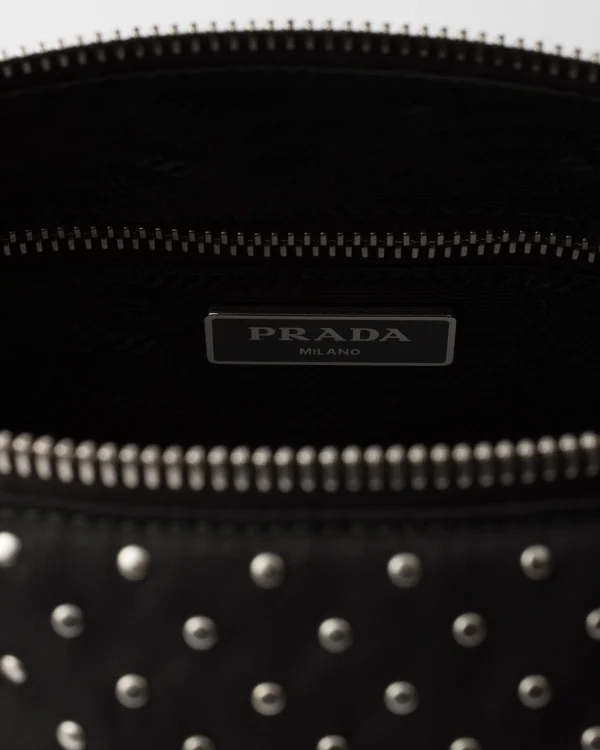 Mini Bags | Mini Bags*Prada Re-Nylon bag with studs Black