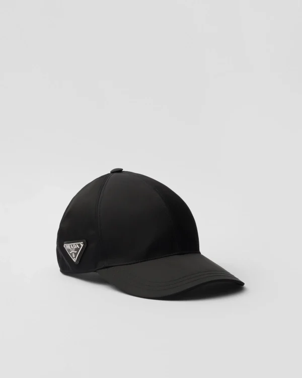 Hats And Gloves*Prada Re-Nylon baseball cap Black