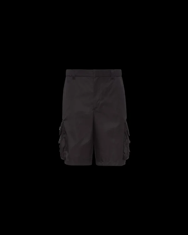 Trousers And Bermudas*Prada Re-Nylon Bermudas Black