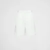 Trousers And Bermudas*Prada Re-Nylon Bermudas White