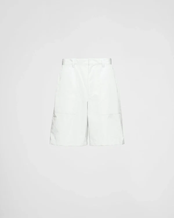 Trousers And Bermudas*Prada Re-Nylon Bermudas White