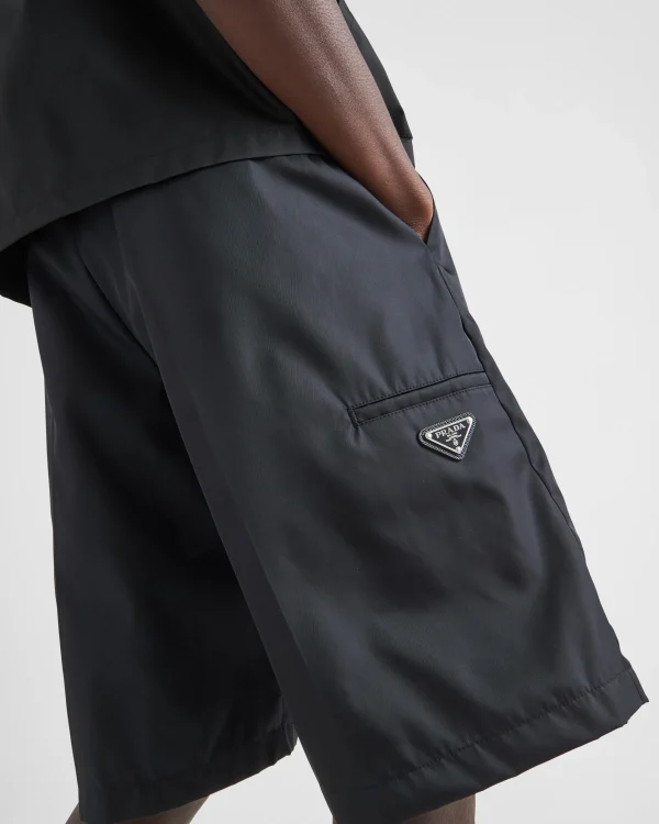 Trousers And Bermudas*Prada Re-Nylon Bermudas Black