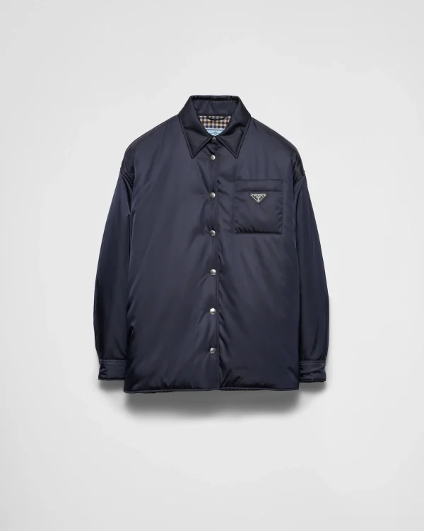 Outerwear*Prada Re-Nylon blouson jacket Blue