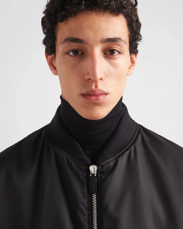 Outerwear*Prada Re-Nylon bomber jacket Black