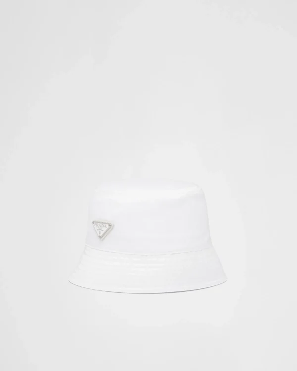 Hats And Gloves*Prada Re-Nylon bucket hat White