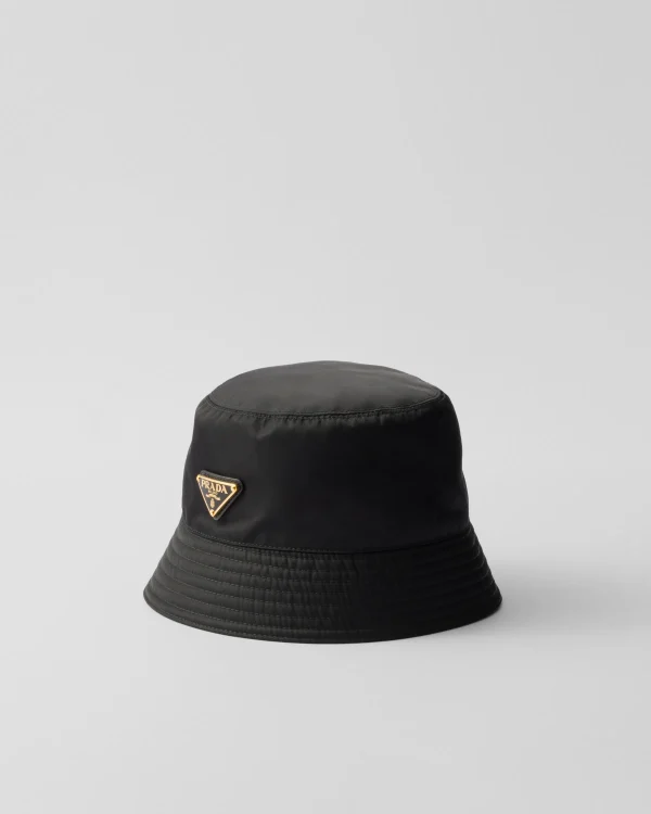 Hats And Gloves*Prada Re-Nylon bucket hat Black