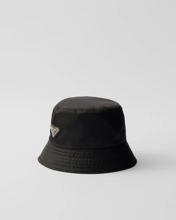 Hats And Gloves*Prada Re-Nylon bucket hat Black