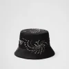 Hats And Gloves*Prada Re-Nylon bucket hat Black