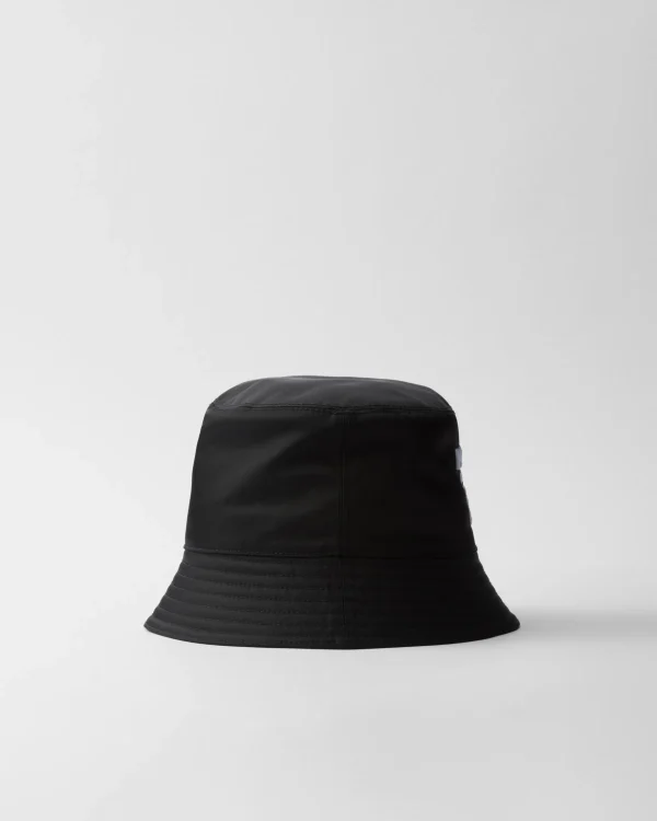 Hats And Gloves*Prada Re-Nylon bucket hat Black/white