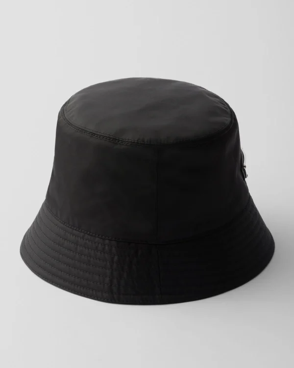 Hats And Gloves*Prada Re-Nylon bucket hat Black