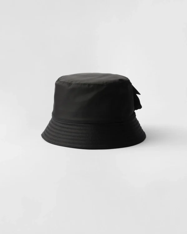 Hats And Gloves*Prada Re-Nylon bucket hat Black