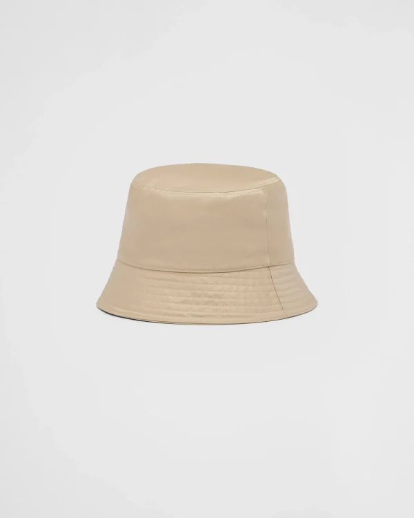 Hats And Gloves*Prada Re-Nylon bucket hat Desertbeige