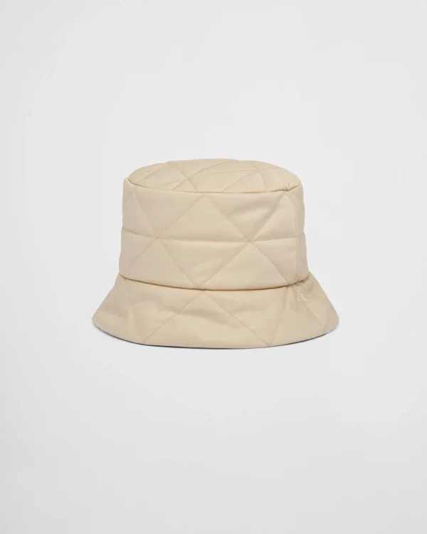 Hats And Gloves*Prada Re-Nylon bucket hat Desertbeige