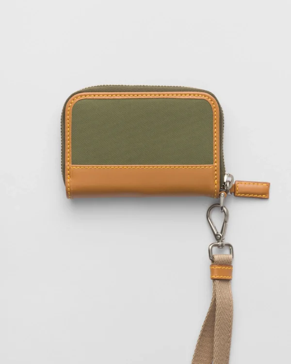 Card Holders*Prada Re-Nylon coin purse Military/caramel