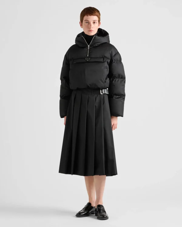 Outerwear*Prada Re-Nylon cropped down jacket Black