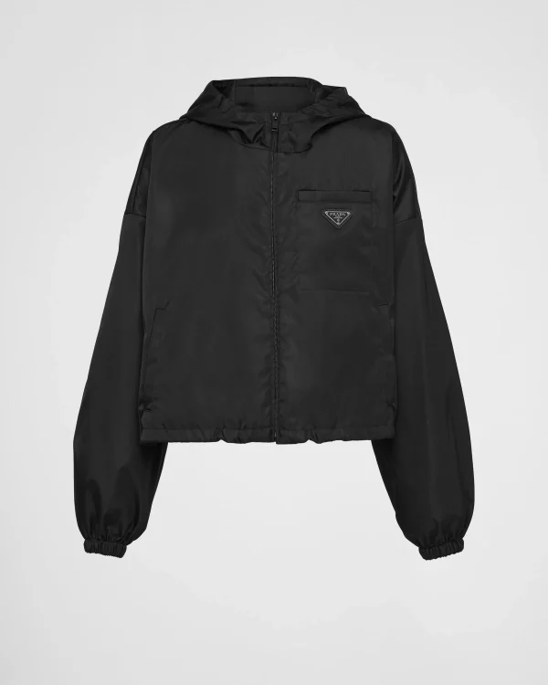 Outerwear*Prada Re-Nylon cropped jacket Black