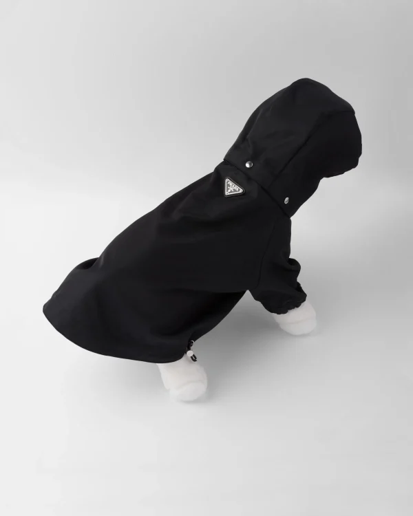 Pet Accessories*Prada Re-Nylon dog raincoat with hood Black