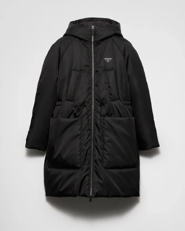 Outerwear*Prada Re-Nylon down coat Black