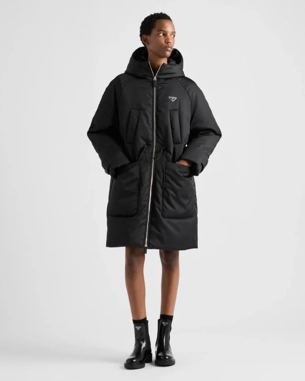 Outerwear*Prada Re-Nylon down coat Black