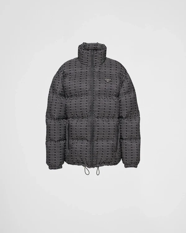 Outerwear*Prada Re-Nylon down jacket Black/white