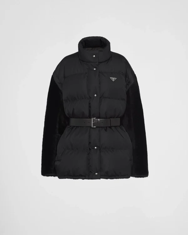 Outerwear*Prada Re-Nylon down jacket Black