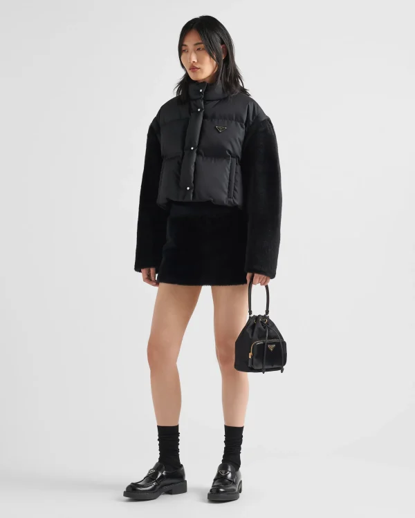 Outerwear*Prada Re-Nylon down jacket Black