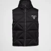 Outerwear*Prada Re-Nylon down vest Black