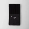 Silks And Scarves*Prada Re-Nylon gabardine and wool scarf Black