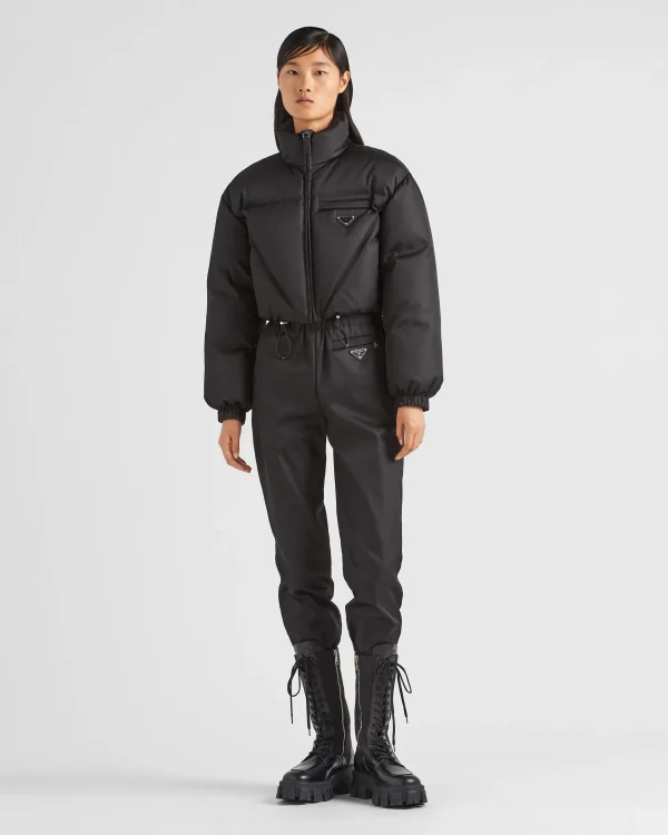 Outerwear*Prada Re-Nylon Gabardine down jacket Black