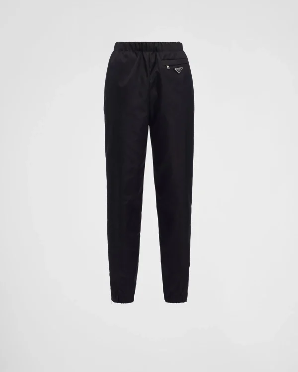 Trousers And Shorts*Prada Re-Nylon Gabardine pants Black