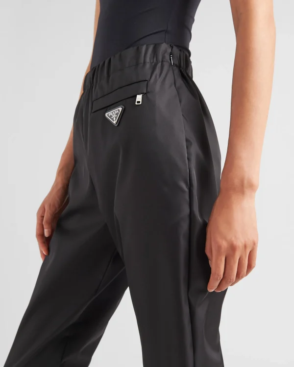 Trousers And Shorts*Prada Re-Nylon Gabardine pants Black