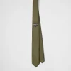 Ties And Bow Ties*Prada Re-Nylon gabardine tie Lodengreen