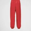 Trousers And Bermudas*Prada Re-Nylon pants Red