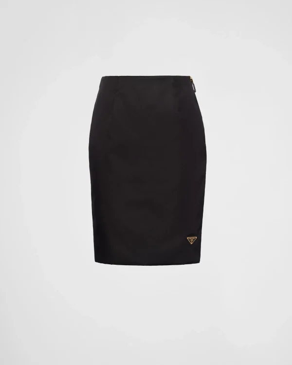 Skirts*Prada Re-Nylon pencil skirt Black